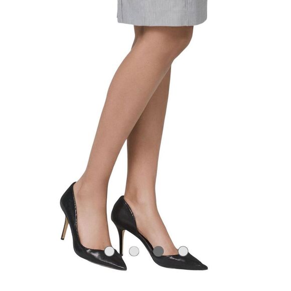 White House Black Market Shoes - White House  Black Market Ella Lizard Embossed D’orsay Pumps / Black/Size 9M